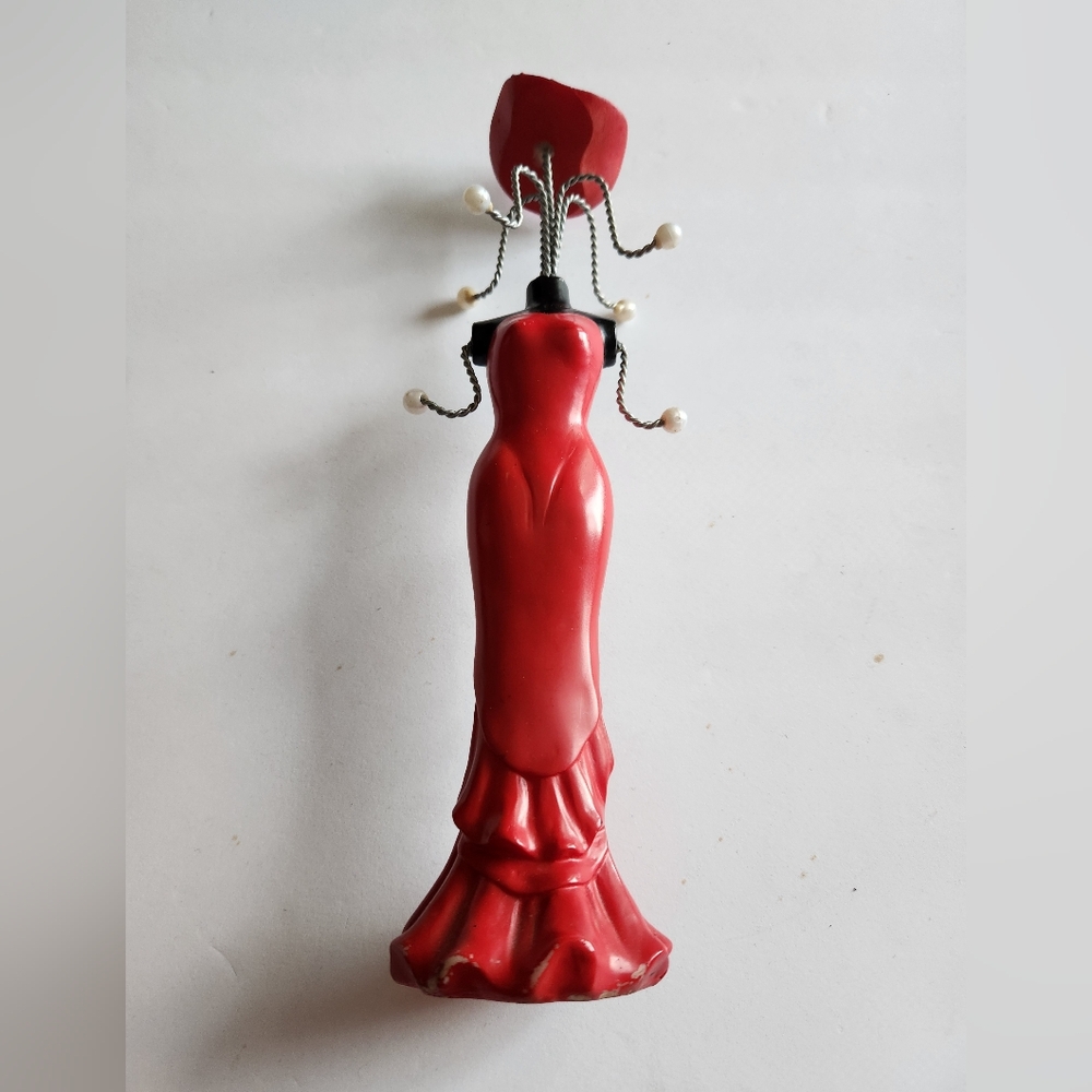 Stylish Red Dress Jewelry Stand